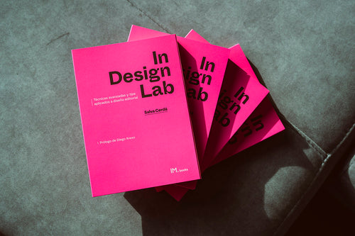 Portada del libro InDesign Lab, diseño editorial por Salva Cerdá